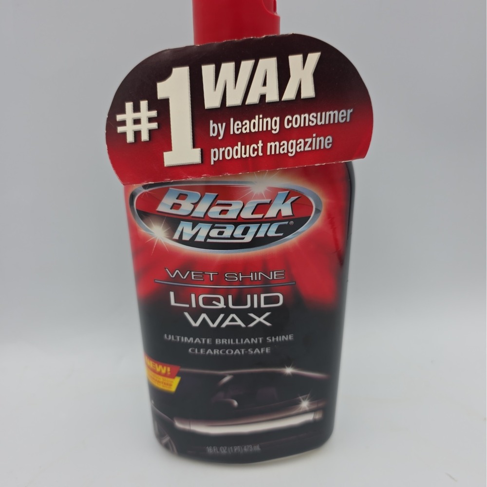 Vintage (2002) BLACK MAGIC Wet Shine Liquid Car Wax 16 oz Discontinued; New!